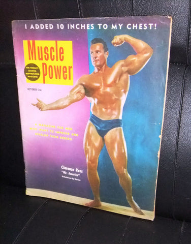 Muscle Power Bodybuilding Magazine Clarence Ross Oct-1952