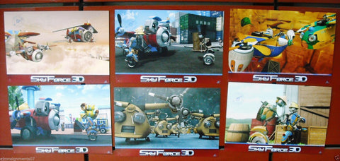 Sky Force 3D 11" x 8"  Original Int. Set of 6 Movie Lobby Card 2012