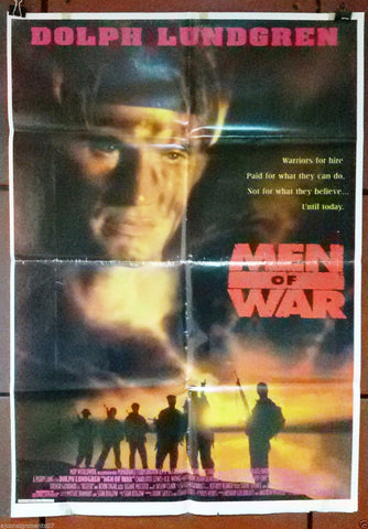 Men of War (Dolph Lundgren) Original Lebanese Movie Poster 90s