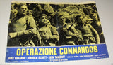 (Lot of 6) OPERAZIONE COMMANDOS {Dirk Bogarde} Org. Italian Movie Lobby Card 70s