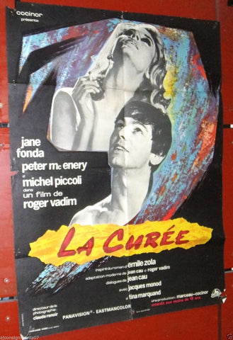 LA CUREE (Jane FONDA) 80 x60 cm Original French Movie Poster 60s