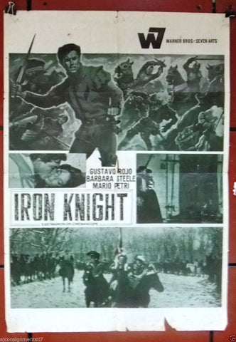 Iron Knight {Gustavo Rojo} 26x39" Lebanese Arabic Movie Poster 60s