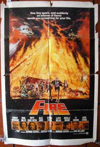 Fire: Ernest Borgnine American Movie Poster 70s