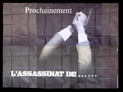 L'ASSASSINAT DE TROTSKY {ALAIN DELON} B French Movie Poster Billboard 70s