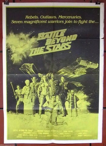 Battle Beyond the Stars {Richard THOMAS} Original Lebanese Movie Poster 80s