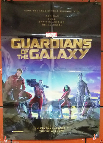 GUARDIANS OF THE GALAXY {Chris Pratt} 40x27" Original Movie Poster 2000s