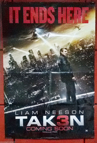 Taken 3 (Liam Neeson) 40x27" Double Sided Int. A Original Movie Poster 2000s