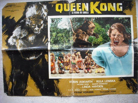 Queen Kong Vintage Italian Movie Lobby Card Photobusta 70s