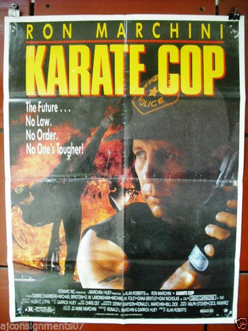 Karate Cop {Ronald Marchini} Original Lebanese Movie Poster 90s
