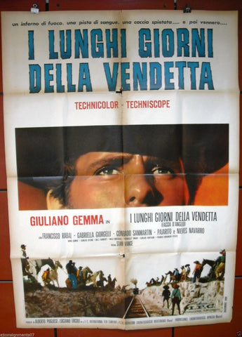 I LUNGHI GIORNI DELLA VENDETTA (Giuliano Gemma) Egyptian Movie Poster 60s