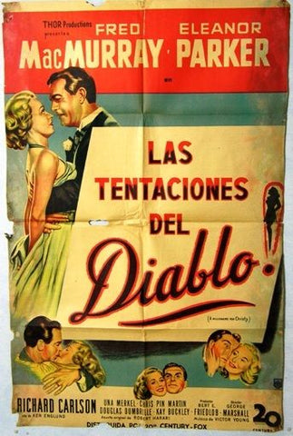 A Millionaire for Christy Argentinean Movie Poster 50s