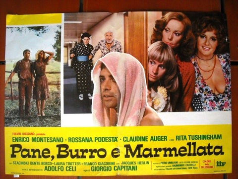 Pane, Burro e Marmellata (Enrico Montesano) Italian Movie Lobby Card 70s