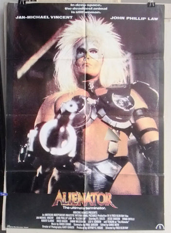 Alienator {Jan-Michael Vincent} Lebanese Original Movie Poster 80s