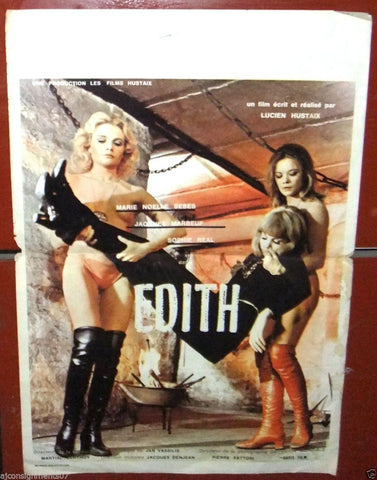 Edith {Marie-Noelle Sebes} 14x21" BELGICA Belgian Movie Poster 70s