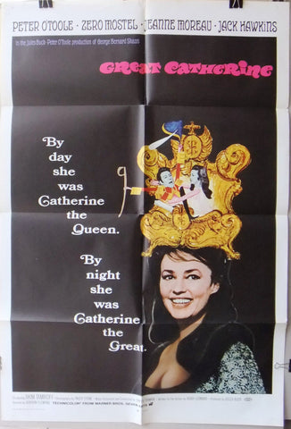 Great Catherine (Peter O'Toole) Original 1st US Movie Poster 60s