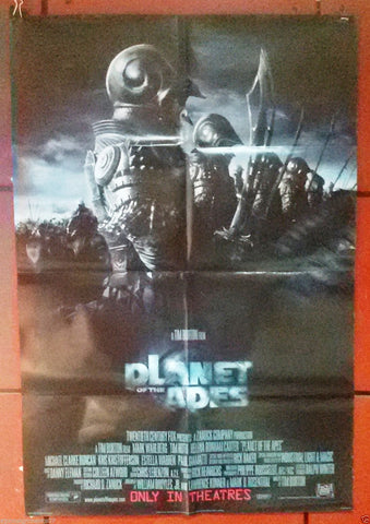 Planet of the Apes DS Version B Folded 40x27" Original Movie Poster 2000s
