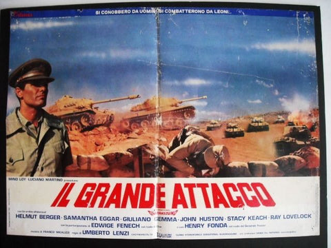 Il Grande Attacco Stacy Keach Italian Fotobusta Lobby Card 70s