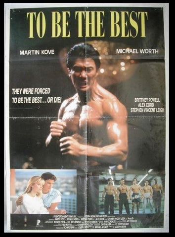 To Be the Best (Michael Worth) Original Lebanese Movie Poster 90s