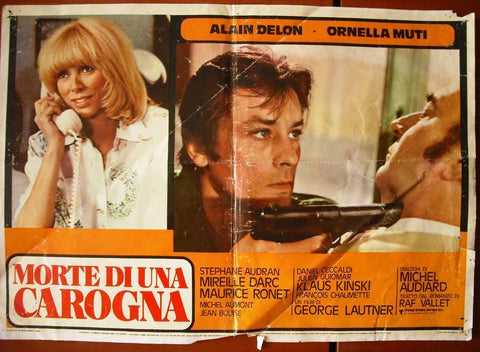 Morte di una Carogna {Alain Delon} Italian Movie Lobby Card 70s