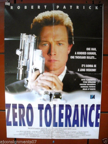 Zero Tolerance {Jakob Eklund} Lebanese Original Movie Poster 90s