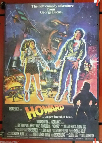 Howard, a New Breed of Hero (Lea Thompson) 40x27" Org Lebanese Movie Poster 80s