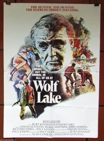 Wolf Lake (Burt Kennedy) 40x27" Original Lebanese Movie Poster 70s