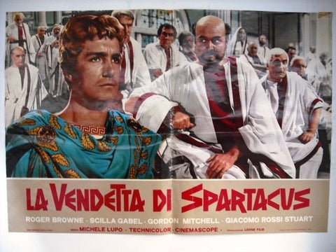 La vendetta di Spartacus Scilla Gabel Italian Lobby Card 1964