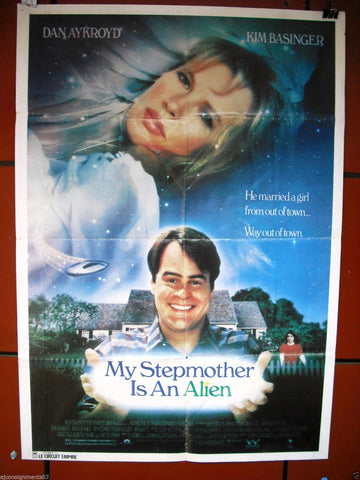 My Stepmother Is an Alien {Dan Aykroyd} Original Lebanese Movie Poster 90s