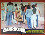 (Set of 8) Barracuda {WAYNE CRAWFORD} Org Italian Movie Lobby Card 70s