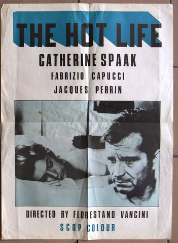 The Hot Life {Catherine Spaak} (LA CALDA VITA) 22"x31" Int. Movie Poster 60s