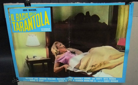 IL BACIO DELLA TARANTOLA Kiss of the Tarantula Italian Film 6 ORG Lobby Card 70s