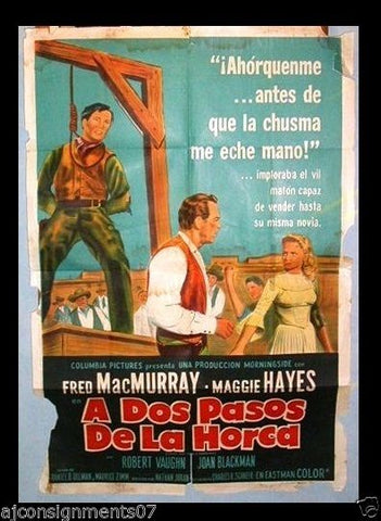 Good Day for a Hanging Argentinean Movie Poster 50s