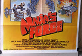 Ninja's Force (Romano Kristoff) Original 39x27" Lebanese Movie Poster 80s