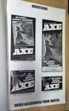 Axe (Jack Canon) Original Movie Pressbook 70s