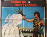 Ninja in the Dragon's Den (Conan Lee) Original 39x27" Lebanese Movie Poster 80s