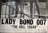 The Doll Squad, Lady Bond 007 Michael Ansara 27x39" Lebanese Movie Poster 70s