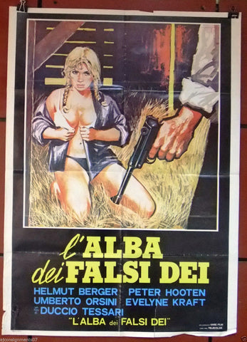 L'ALBA DEI FALSI DEI (BERGER-DRAMMA) Original Lebanese Movie Poster 70s
