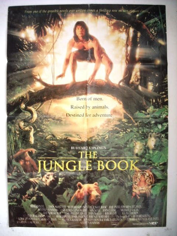 The Jungle Book "Rudyard Kiplings" Org Int 40"x27" Movie Poster 90s