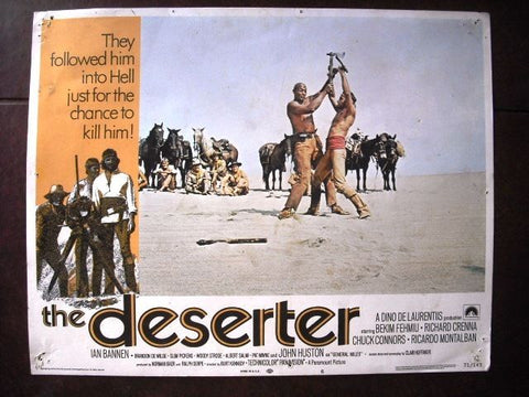 The Deserter {Bekim Fehmiu} Original Movie Lobby Card 70s Card # 6