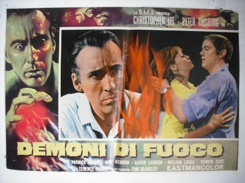 Demoni di Fuoco Italian Movie Lobby Card Fotobusta Style E 60s
