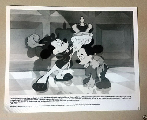 (Set of 14) Mickey Mouse, Donald Duck & Others Disney Org Movie B&W Stills R80s?