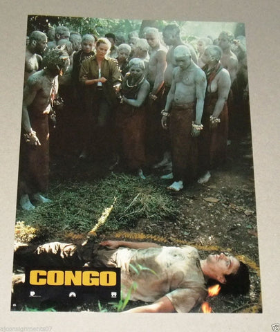 {Set of 11} CONGO {Laura Linney} French ORG. Film Lobby Card 90s