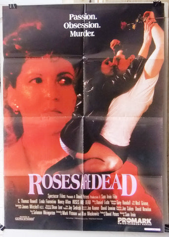 Roses are Dead (Natasha Juravic) 39x27" Original Lebanese Movie Poster 90s