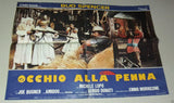 (Set of 10) OCCHIO ALLA PENNA (Bud Spencer) Italian Movie Lobby Card 80s