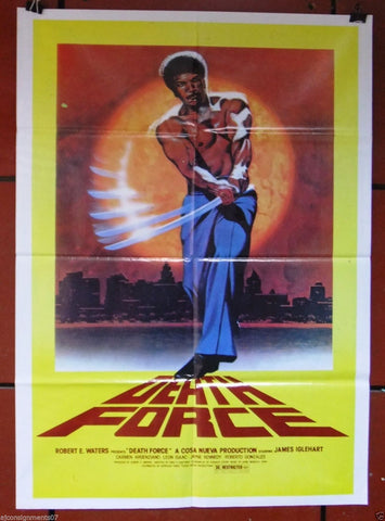 Death Force {James Iglehart} Original Lebanese Movie Poster 70s