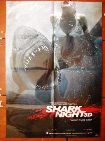 Shark Night 3D {Sara Paxton} 40X27 Original Movie Poster 2011