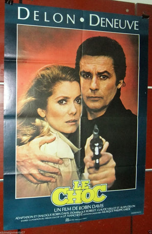 Le Choc (ALAIN DELON) 39"x27" Original Lebanese Movie Poster 80s