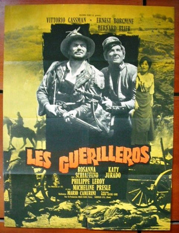 Les Guerilleros {Vittorio Gassman} 21"x27" French Movie Poster 1960