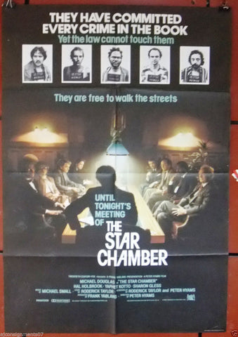The Star Chamber {Michael Douglas} 27"x40" Orig. British Movie Poster 80s
