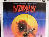 RAZORBACK {GREGORY HARRISON} Lebanese Original Movie Poster 80s